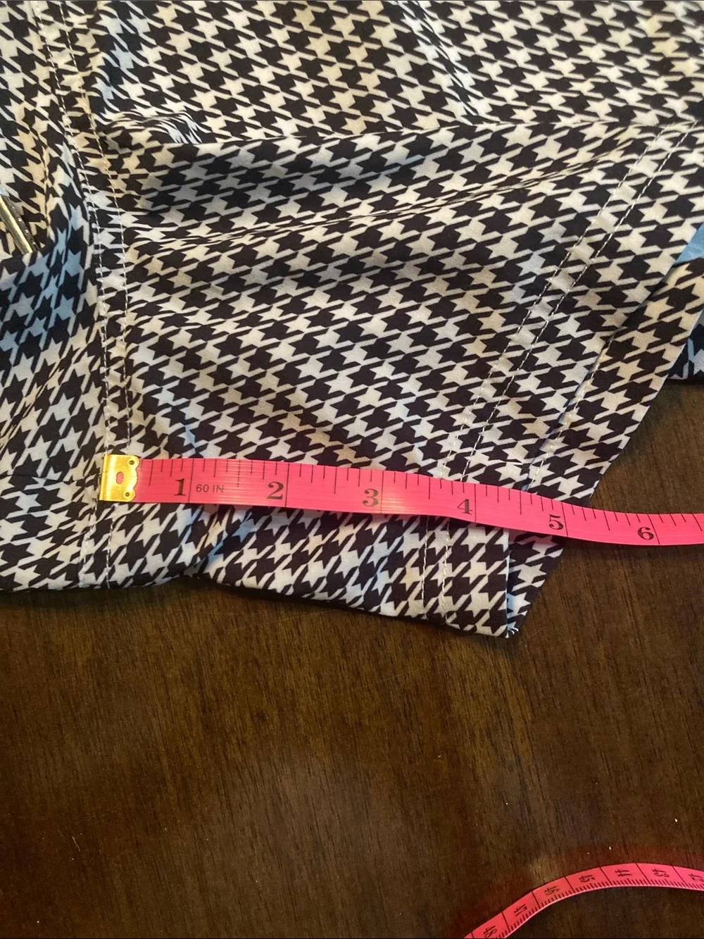 Cove Men’s Black & White Houndstooth Swim Trunks